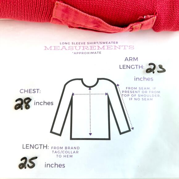 Quacker Factory Womens Zip Front Sweater Size 2X Embellished 100% Cotton Red - Picture 7 of 7